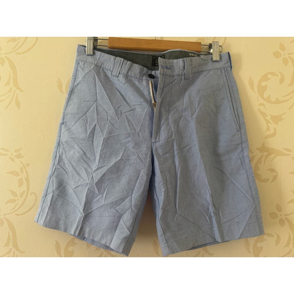 Mens Size 30 J.Crew Oxford Blue shorts 30" x 9"
